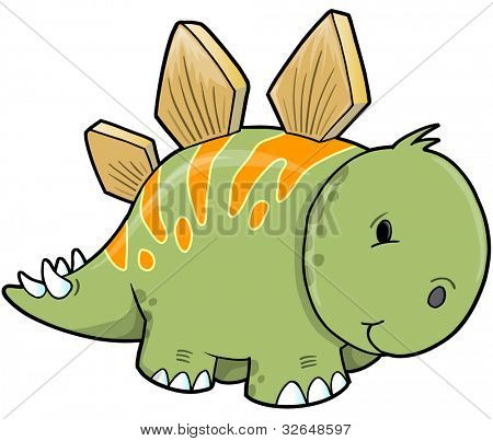 สเตโกซอรัสไดโนเสาร์เวกเตอร์ภาพ