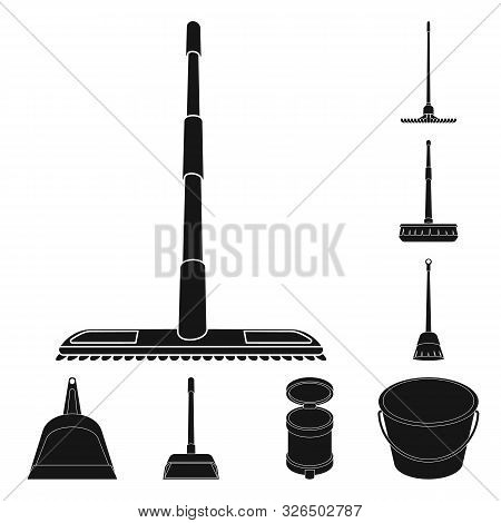 Vector Design Of Service And Washing Logo. Collection Of Service And Housework Vector Icon For Stock
