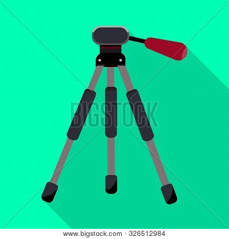 Vector Illustration Of Tripod And Support Icon. Collection Of Tripod And Stand Stock Symbol For Web.