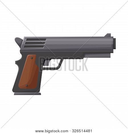 Vector Illustration Of Pistol And Caliber Icon. Graphic Of Pistol And Handgun Stock Vector Illustrat