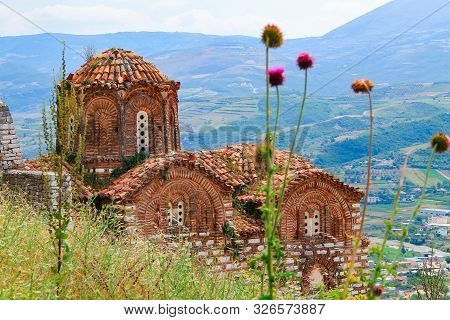 The Orthodox Church Of Holy Trinity At Kala Fortless Over Berat On Albania