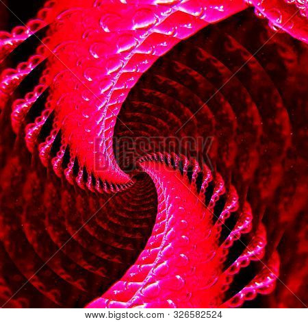 Abstract Psychedelic Pattern Background. Droste Infinity Effect Abstraction.