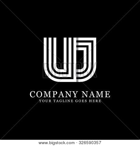 Uj Initial Logo Designs, Creative Monogram Logo Template, Letter Logo Inspirations