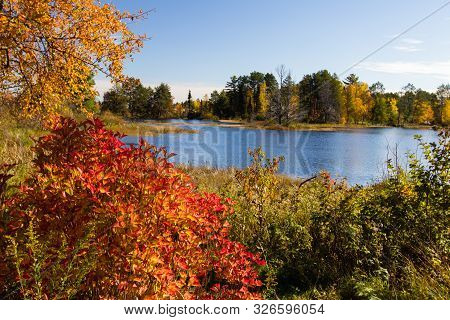 Seney National Wildlife Refuge. Autumn At The Seney National Wildlife Refuge In The Upper Peninsula 