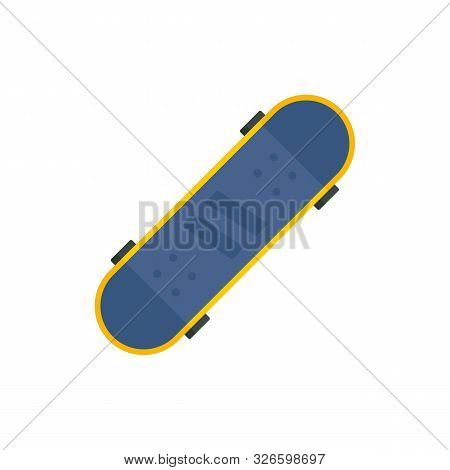 Sandpaper Skateboard Icon. Flat Illustration Of Sandpaper Skateboard Vector Icon For Web Design