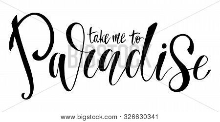 Sunkissed- Vector Hand Drawn Lettering Phrase. Modern Brush Calligraphy