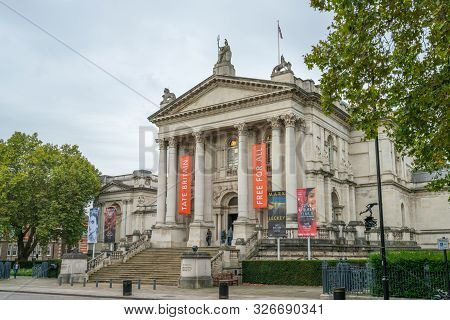 London, Uk - October 7, 2019: Tate Britain Historic Building