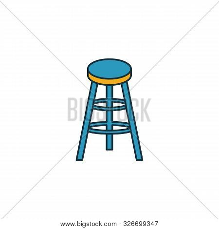 Bar Stool Icon. Outline Filled Creative Elemet From Bar And Restaurant Icons Collection. Premium Bar
