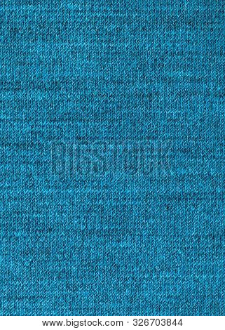 Textile Vertical Background - Interlacing Threads In Wool Jersey Knitted Fabric Close Up