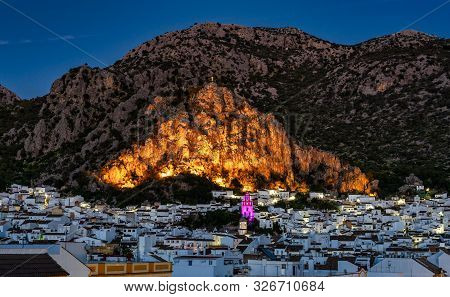 Ermita De San Antonio In Ubrique, Cadiz, Andalusia, Spain At Night