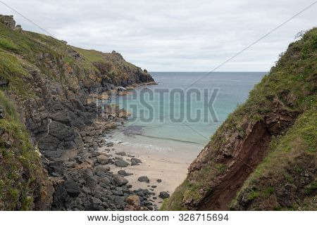 View Of Housel Cove At The Lizard In Cornwall