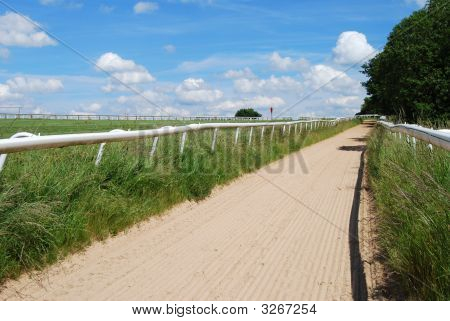 Rennpferd Training verfolgen auf Epsom downs