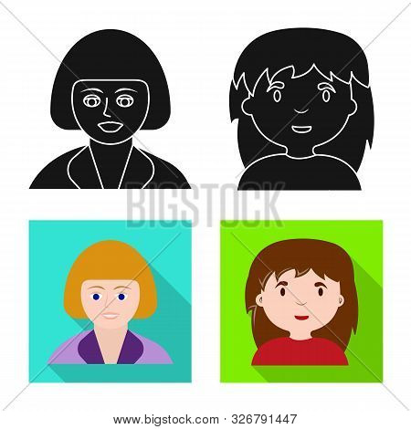 Vector Illustration Of Avatar And Person Icon. Collection Of Avatar And Profession Stock Vector Illu