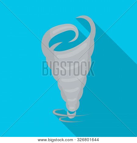 Vector Design Of Tornado And Wind Symbol. Graphic Of Tornado And Air Stock Symbol For Web.
