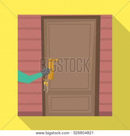 Isolated Object Of Burglar And Door Symbol. Collection Of Burglar And House Stock Vector Illustratio