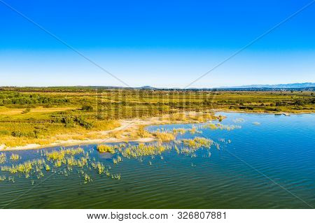 Nature Park Vransko Lake, Ornithological Reservation In Dalmatia, Croatia, Wooden Observation Path F