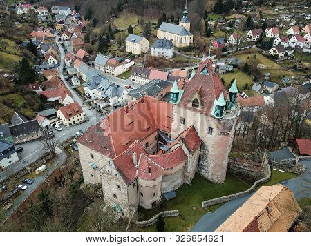 View Of The Castle Kuckuckstein In Saxony