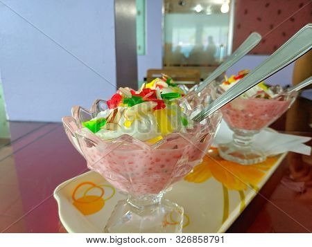Falooda Is A Cold Dessert With Origins In The Indian Subcontinent. It Is A Version Of The Iranian Fa