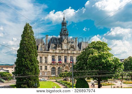 LIMOGES, FRANCE - May 8, 2018 : Limoges City Hall in Limoges, France