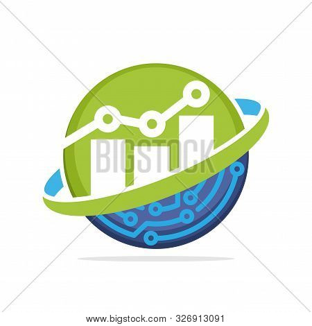 Illustration Icon With The Concept Of Digital Information Media Services For Marketing, Business Fin