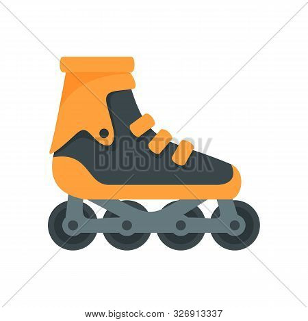 Modern Inline Skates Icon. Flat Illustration Of Modern Inline Skates Vector Icon For Web Design