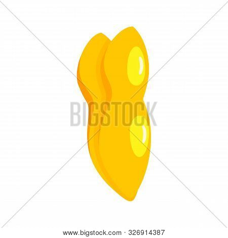 Piece Of Durian Icon. Flat Illustration Of Piece Of Durian Vector Icon For Web Design