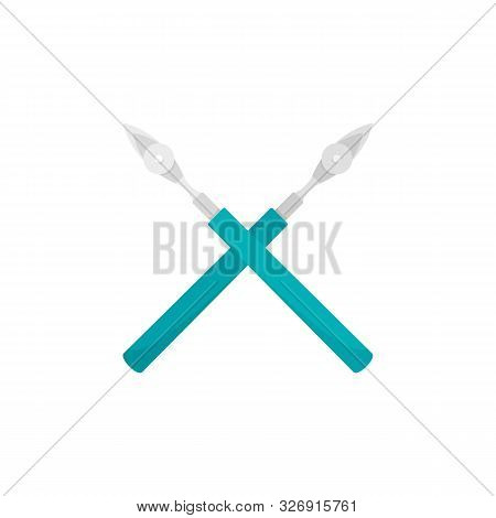 Architect Pen Tool Icon. Flat Illustration Of Architect Pen Tool Vector Icon For Web Design