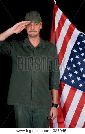 Mann mittleren Alters, Soldat