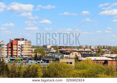 Aerial View On The City Kremenchug In Ukraine