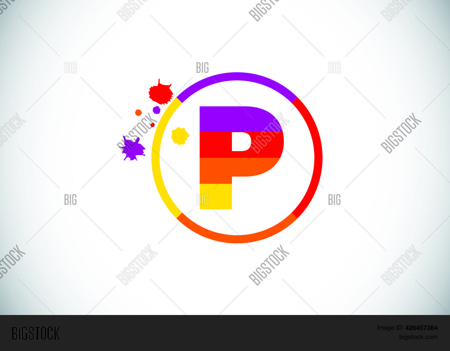 Initial P Monogram Vector & Photo (Free Trial) | Bigstock