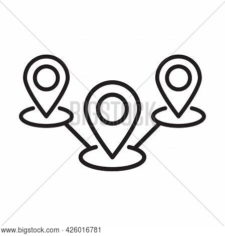 Distribution Outline Icon Vector For Graphic Design, Logo, Web Site, Social Media, Mobile App, Ui Il