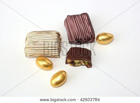 Doces de chocolate