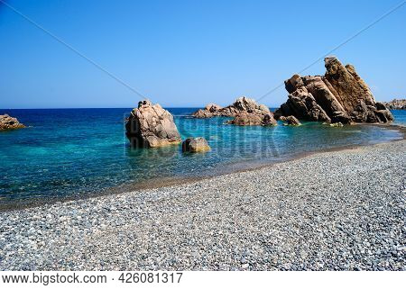 View Of Cala Tinnari Beach, Trinità D\'agultu