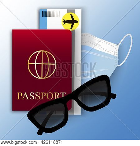 Travel Concept. Business Concept. Covid Corona Virus Concept. Vector Illustration. Stock Image.
