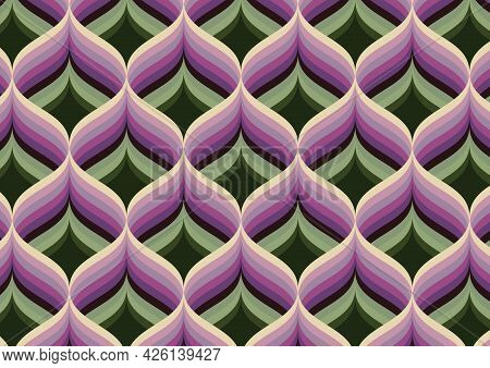 Abstract Geometric Zig Zag Hipster Fashion Hexagon Pattern, Rhombuses Pattern Muti Color Background