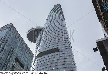 Ho Chi Minh, Vietnam - Oct 18, 2019 : View Of Modern High-rise Buildings Bitexco Financial Tower In 
