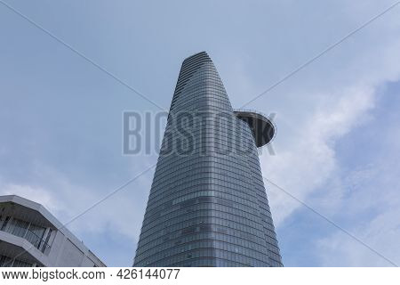 Ho Chi Minh, Vietnam - Oct 18, 2019 : View Of Modern High-rise Buildings Bitexco Financial Tower In 