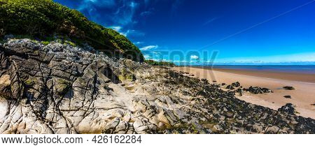 Powillimount beach coastline in Dumfries and Galloway, South West Scotland