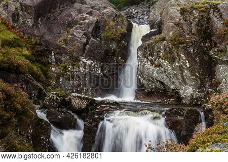 Water Fall In North Wales, Cwmorthin