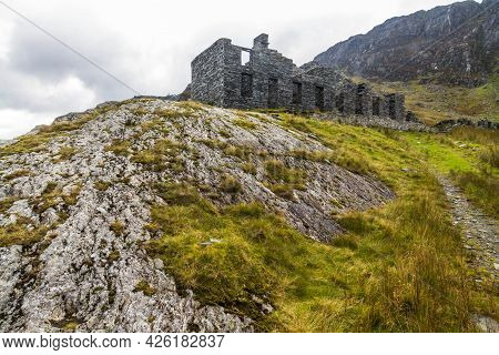 Cwmorthin Terrace, Slate Miners Barracks, Also Called Tai Llyn, Bleneau Ffestiniog, Snowdonia, North