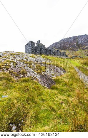 Ruined Terrace Of Slate Buildings, Wise Angle.