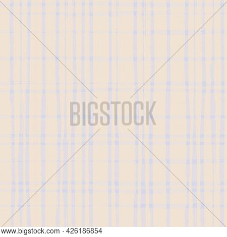 Neutral Pastel Burlap Canvas Texture Background. Vector Seamless Patter With Painterlyl Watercolor E