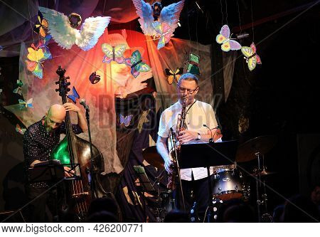 Cracow, Poland - July 5, 2021: Jan Ptaszyn Wroblewski Quartet And Maciej Sikala Live At 26rd Edition