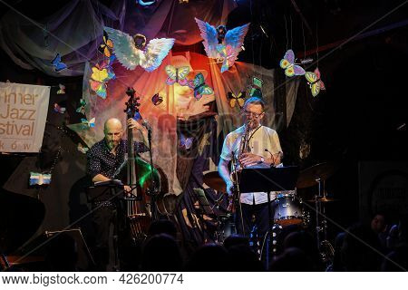 Cracow, Poland - July 5, 2021: Jan Ptaszyn Wroblewski Quartet And Maciej Sikala Live At 26rd Edition