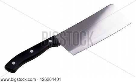 Сleaver Knife Isolated On White Background. Clipping Path