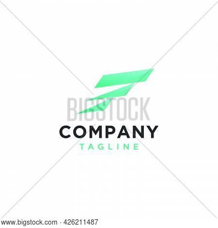 The Initials F Logo Is Simple And Modern