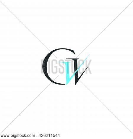The Initials Gw Logo Simple And Modern