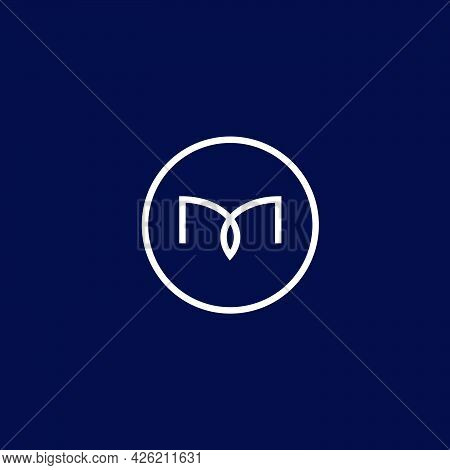 The Initials M Logo Is Simple And Modern