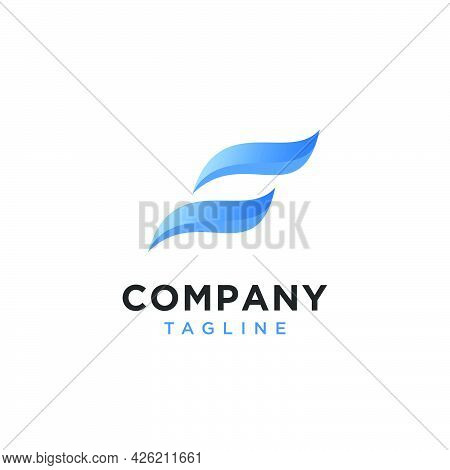 The Initials S Logo Is Simple And Modern
