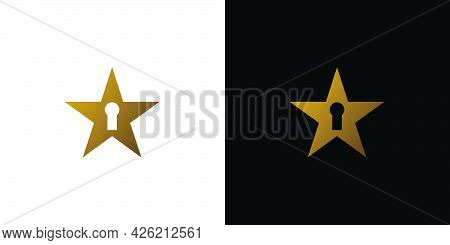 Cool And Modern Key Star Logo Deign